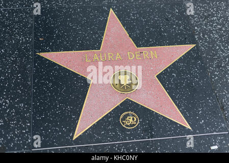 HOLLYWOOD, CA - DECEMBER 06: Laura Dern star on the Hollywood Walk of Fame in Hollywood, California on Dec. 6, 2016. Stock Photo