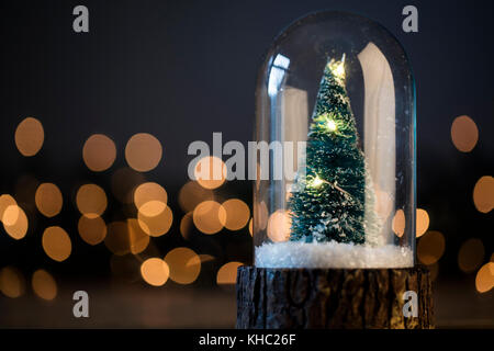 USA, Illinois, Metamora, Martini glasses with candies inside against  illuminated Christmas tree Stock Photo - Alamy