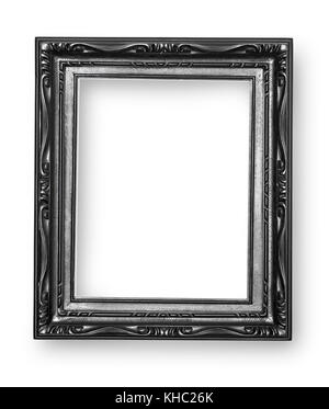 black frame isolated on white background with clipping path Stock Photo