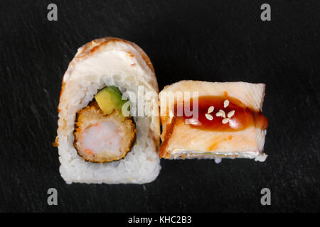 Tradittional Japan Eel roll Stock Photo