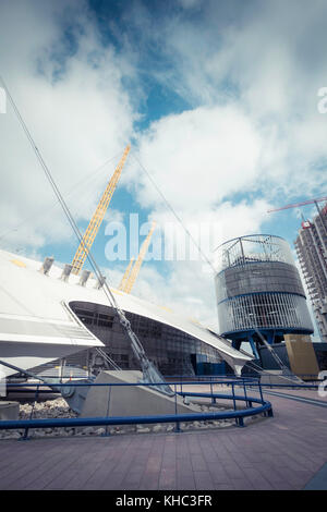 The o2 Arena on the Greenwich Peninsula in London, UK. Stock Photo