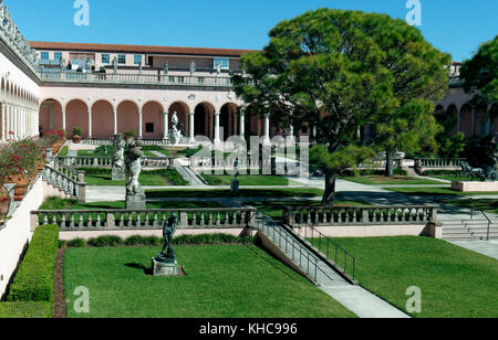 'The Ringling', the State Art Museum of Florida, Sarasota FL US As the legacy of Mable Burton Ringling and John Ringling for the people of Florida. Stock Photo
