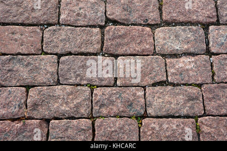Old red pavement. Picture can be used as a background Stock Photo