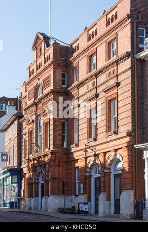 Lewes Town Hall Council building, Lewes High Street, Lewes, East Sussex, England, United Kingdom Stock Photo