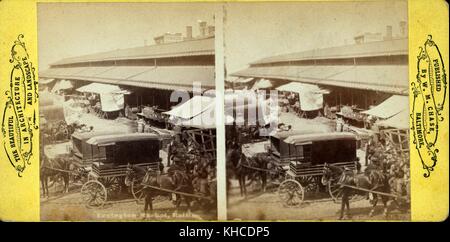 Lexington Market, Baltimore, Maryland, 1900. From the New York Public Library. Stock Photo