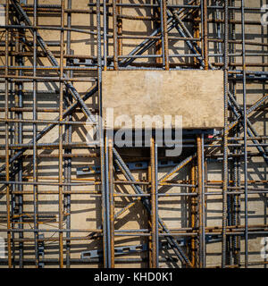 Reinforcement bars of an RC slab in a construction site Stock Photo - Alamy
