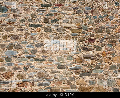 Stone wall rustic texture big seamless background Stock Photo