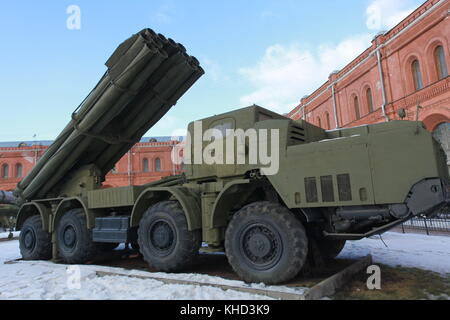 300-mm multiple launch rocket system 'Tornado' Stock Photo