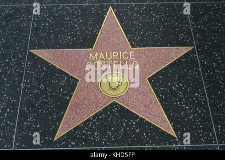 HOLLYWOOD, CA - DECEMBER 06: Maurice Costello star on the Hollywood Walk of Fame in Hollywood, California on Dec. 6, 2016. Stock Photo