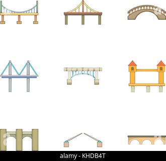 Various types of bridges - vector illustration Stock Vector Image & Art ...