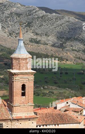 Cuevas de Cañart church, Teruel, Aragon, Spain. Stock Photo