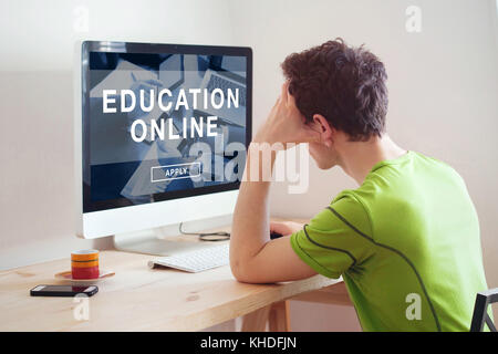 education online concept, e-learning Stock Photo