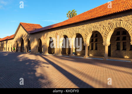 Architectural structures at Stanford University, Palo Alto,California, United States, in the morning. Stock Photo