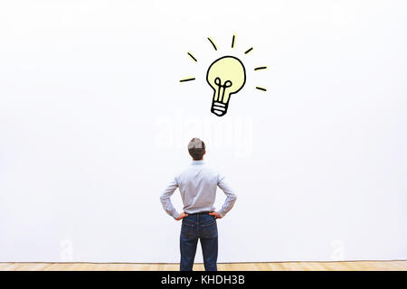 concept of new business idea or innovation, creativity Stock Photo