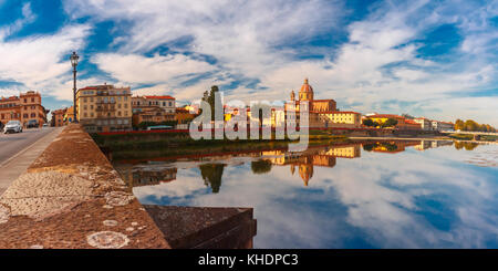 Quay of the river Arno in Florence, Italy Stock Photo