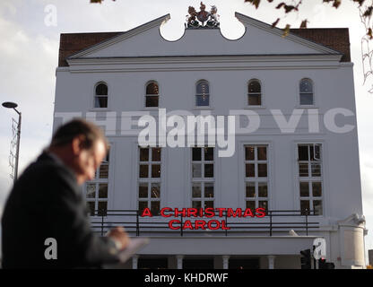 The Old Vic theatre in Waterloo, London, following claims that 20 people were victims of 'inappropriate behaviour' by Kevin Spacey. Stock Photo