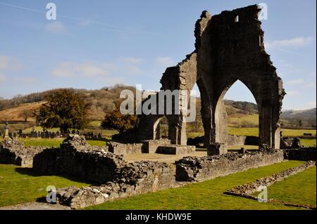 Talyllychau, Talley Abbey, former monastry of the Premonstratensians, the White Canons, founded in 1185 and sacked for stone following the Dissolution Stock Photo