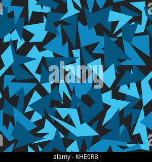 Background Seamless Pattern Modern Camouflage blue for the creative use in graphic design Stock Vector