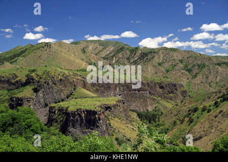 Garni Gorge, below Garni village, Armenia Stock Photo