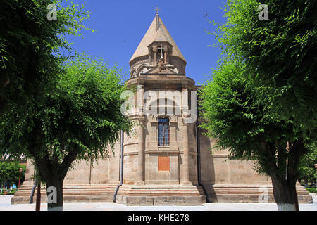 Etchmiadzin Cathedral, mother church of the Armenian Apostolic Church, located in the city of Vagharshapat (Etchmiadzin), Armenia Stock Photo