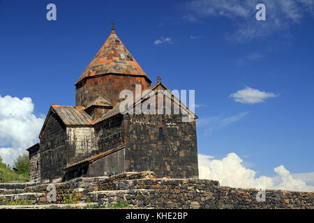 Sevanavank - monastic complex located on peninsula of Lake Sevan, Armenia Stock Photo