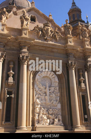 Basílica de Nuestra Señora del Pilar Zaragoza Spain Stock Photo