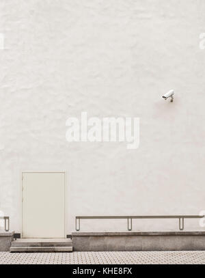 Security camera CCTV on the wall Stock Photo