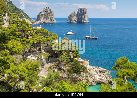 Faraglioni Rocks | Capri | Italy Stock Photo