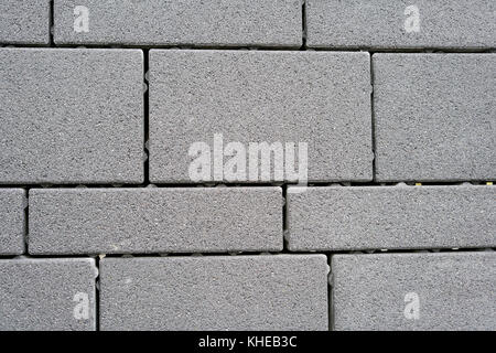 Floor slabs made of concrete as a terrace covering Stock Photo