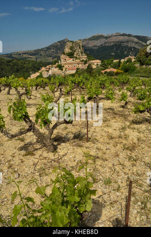 The village of La Roque Alric, in the Vaucluse department, Provence-Alpes-Côte d'Azur region in southeastern France Stock Photo