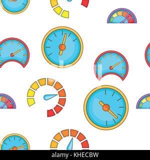 Speedometer pattern, cartoon style Stock Vector