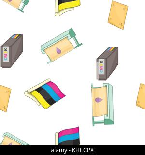 Printing in polygraphy pattern, cartoon style Stock Vector