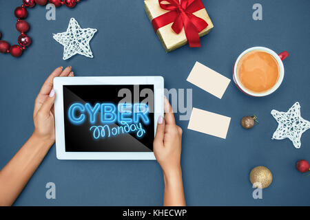 Cyber monday sale concept Stock Photo