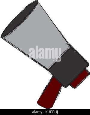 Bullhorn advertising symbol Stock Vector