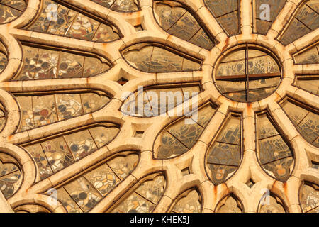 Leon's cathedral rosette Stock Photo