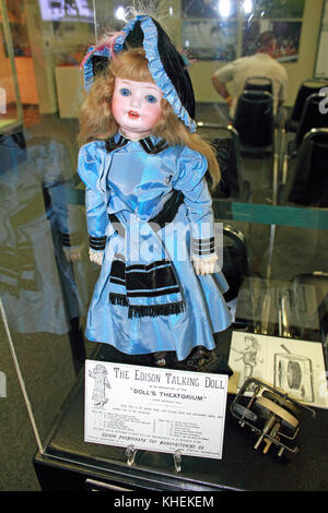 A talking doll invention at the Edison and Ford Winter Estates museum at Ft Myers, Florida Stock Photo