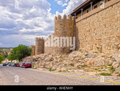 Muralla de Ávila. Castilla León. España Stock Photo