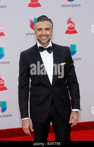 Las Vegas, NV, USA. 16th Nov, 2017. Jaime Camil at arrivals for 18th Annual Latin Grammy Awards Show - Arrivals, MGM Grand Garden Arena, Las Vegas, NV November 16, 2017. Credit: JA/Everett Collection/Alamy Live News Stock Photo