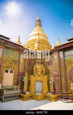 Su Taung Pyi Pagoda on top of Mandalay Hill in Mandalay, Myanmar (Burma) Stock Photo