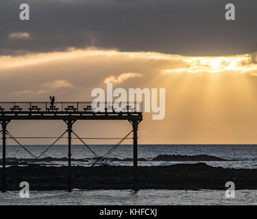 Aberystwyth's Pier Stock Photo