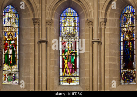 Saint James,  Saint Andrew and Mary Magdalene - St. Peter's Cathedral - Geneva Stock Photo