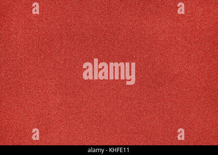 Red metallized fiber surface close up. Large texture and background Stock Photo