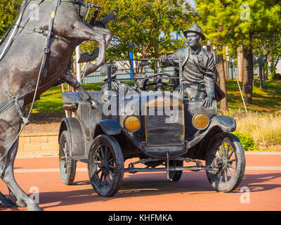 Cyrus Avery Centennial Plaza in Tulsa Stock Photo