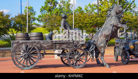 Cyrus Avery Centennial Plaza in Tulsa Stock Photo