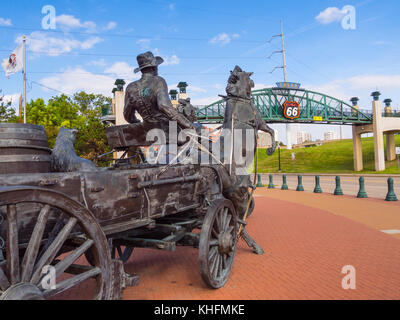 Cyrus Avery Centennial Plaza in Tulsa Stock Photo