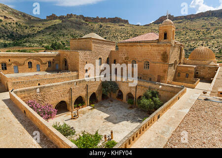 Deyrulzafaran Syrian Orthodox Monastery in Mardin, Turkey. Stock Photo