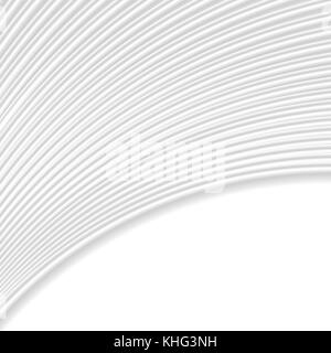 Abstract grey white curved lines and waves vector background Stock ...