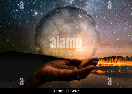 The milky way in Tekapo New Zealand Stock Photo - Alamy