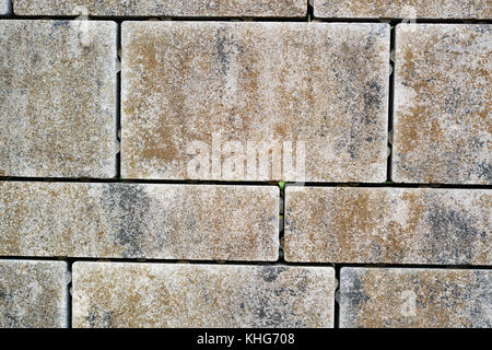 Floor slabs made of concrete as a terrace covering Stock Photo