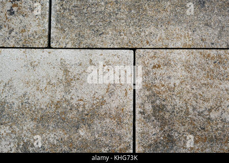 Floor slabs made of concrete as a terrace covering Stock Photo